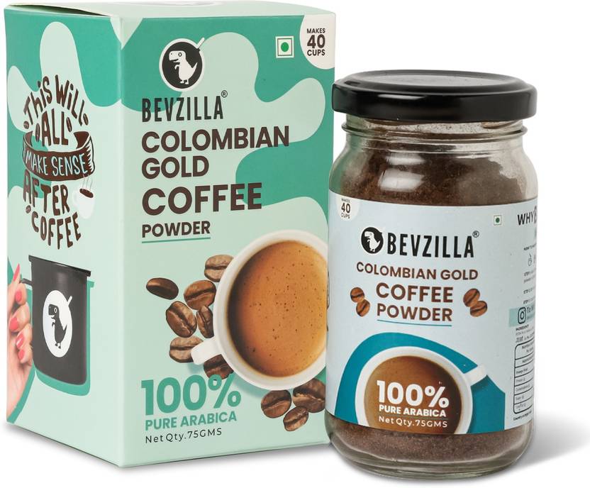 Bevzilla Powder 75 Gms Colombian Gold Premium Arabica Instant Coffee