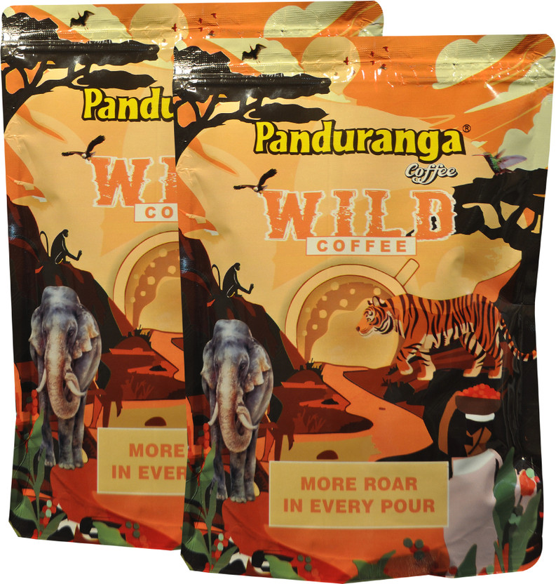 PANDURANGA PANDURANGA COFFEE Wild Coffee | 80% Coffee & 20% Chicory |Filter Coffee Roast & Ground Coffee(2 x 500 g, Chicory Flavoured) - Flipkart Deal
