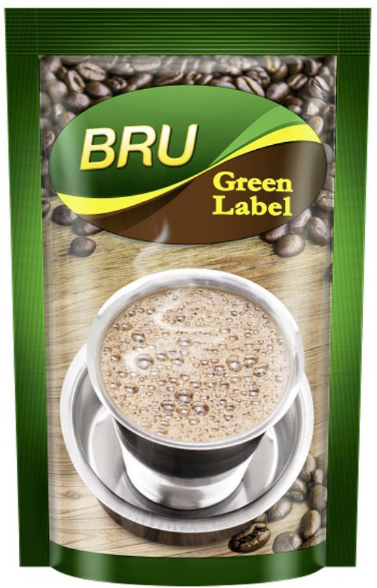 BRU Green Label Roast & Ground Coffee(200 g, Chicory Flavoured)