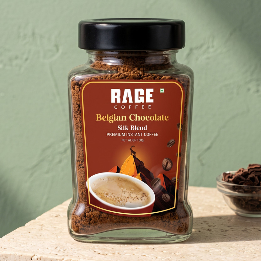 RAGE Belgian Chocolate Silk Blend Flavoured Instant Coffee(60 g, Chocolate Flavoured)