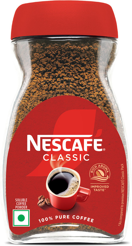 Nescafe Classic Coffee Powder Jar, 100% Pure Instant Coffee(90 g)
