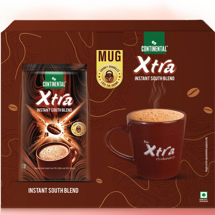 Continental Coffee XTRA + FREE MUG Instant Coffee(200 g, Chicory Flavoured)