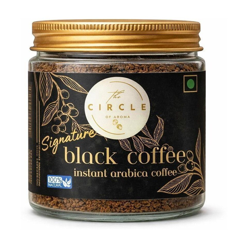 The Circle Of Aroma Signature Black Instant Coffee|Arabica|Rich & Smooth Taste|No Chicory|50 gram Instant Coffee(50 g)