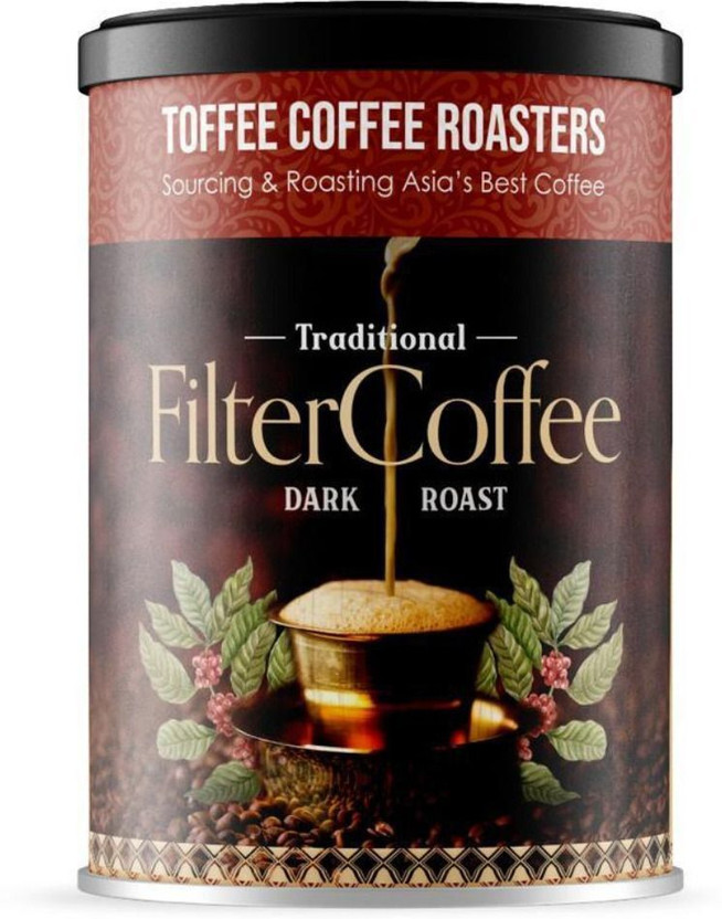 Toffee Coffee Roasters South India Traditional Filter Coffee | Specialty Blend Filter Coffee(200 g, Pure Flavoured)