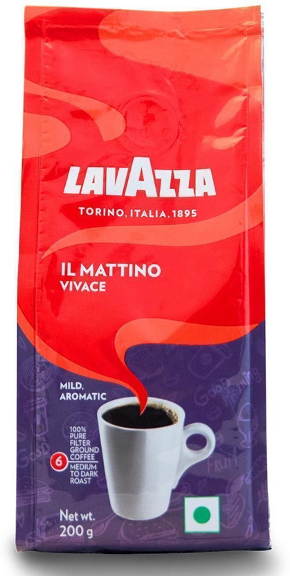 Lavazza Il Mattino Vivace Roast & Ground Coffee(200 g)
