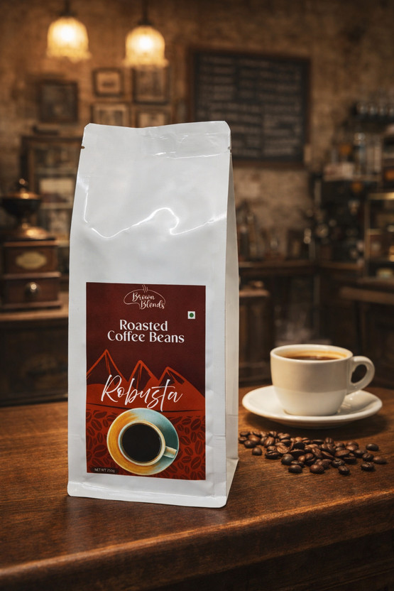 sumangala traders ROASTED COFFEE BEANS- ROBUSTA 250G Coffee Beans(250 g)