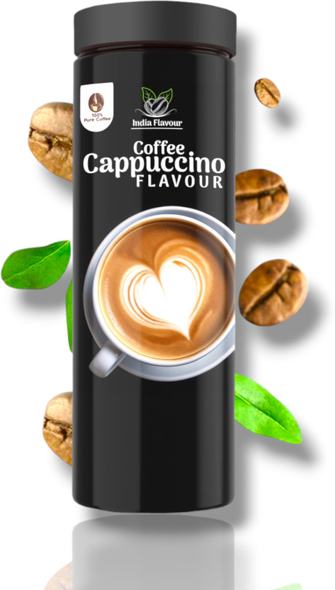 India Flavour Cappuccino Instant Coffee , Hot And Cold Coffee | No Chicory | Flavoured Coffee Roast & Ground Coffee(100 g, Assorted Flavoured)