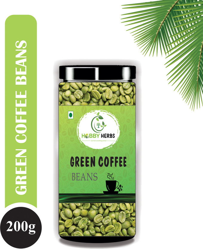 Hobby Herbs Green Coffee Beans 200g for Weight Loss Management | Instant Coffee | Instant Coffee(200 g)
