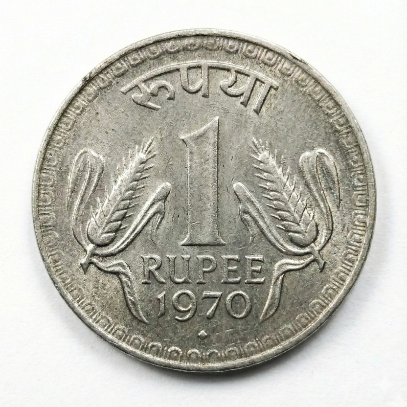 Luxury Diamond Mint 1 Rupee 1970, India Fantasy Collecting old Coin Medieval Coin Collection(1 Coins)