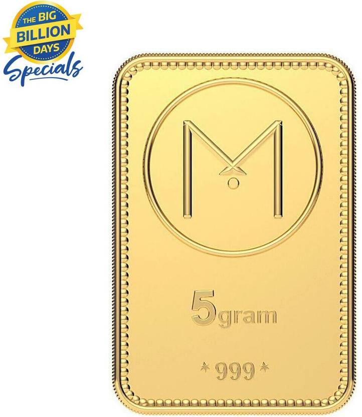 MALABAR GOLD & DIAMONDS Big Billion Day 24 (999) K 5 g Yellow Gold Bar