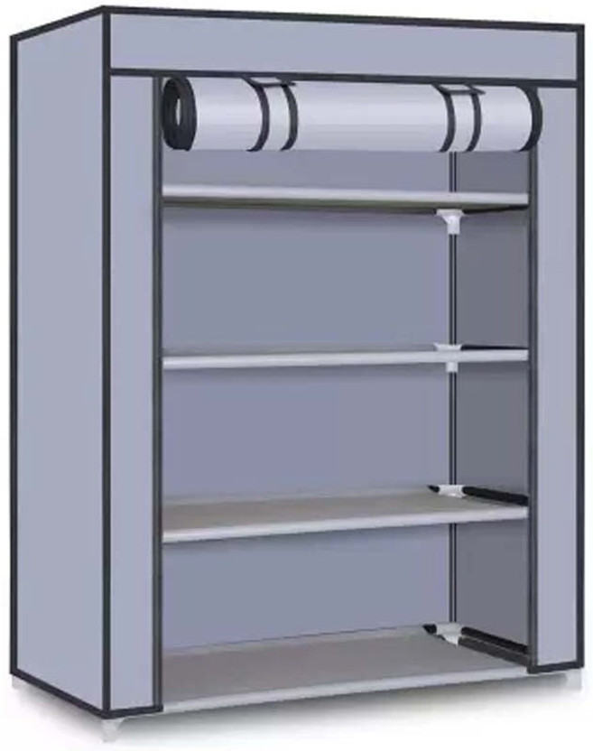 Gallaxy Advance Carbon Steel Collapsible Wardrobe(Finish Color - Grey, DIY(Do-It-Yourself))