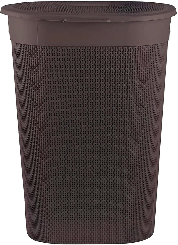 Jefa 55 L Brown Laundry Basket(Plastic)