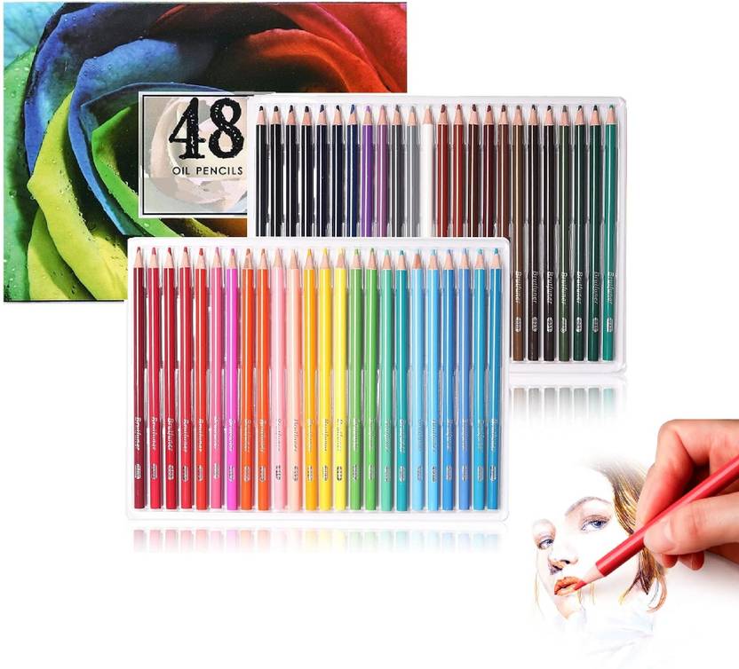 Wynhard Color Pencils 48 Pcs Oil Based Color Pencils Set