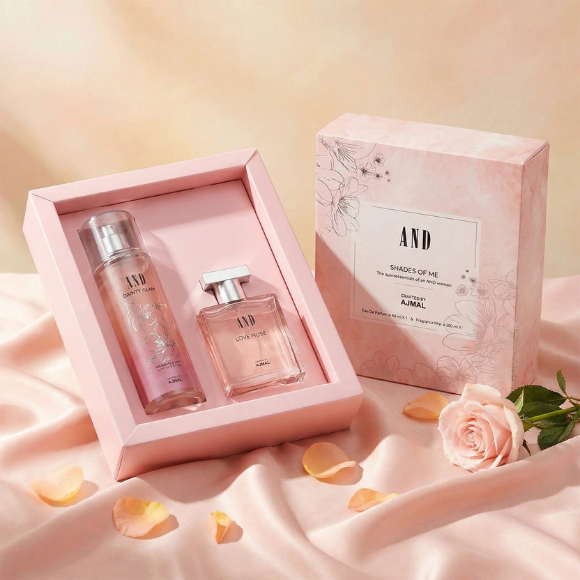 AND AND Love Muse Eau De Parfum 50ML & Dainty Glam Body Mist 200ML for Women Crafted by Ajmal(2 Items in the set) - Flipkart Deal