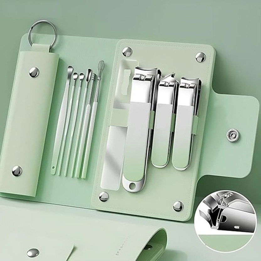 Pro Tya Manicure Set, Nail Clippers Set, Stainless Steel Nail Care Kit, With Earpick Set(10 Items in the set)