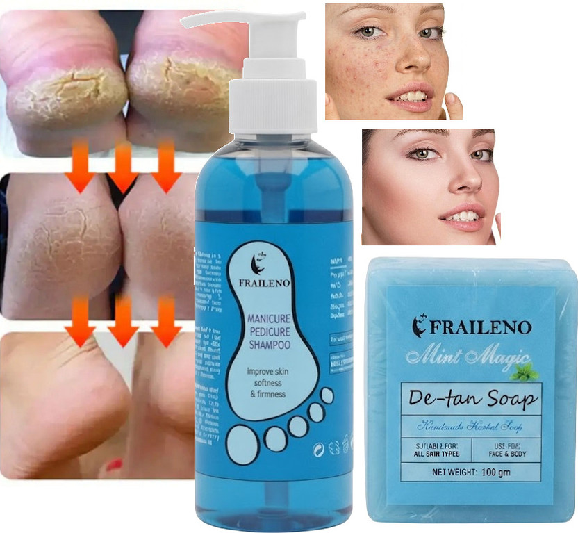 FRAILENO FRAILENO Mint Bath Soap and Daily Foot Hygiene Shampoo Combo Pack(2 Items in the set) - Flipkart Deal