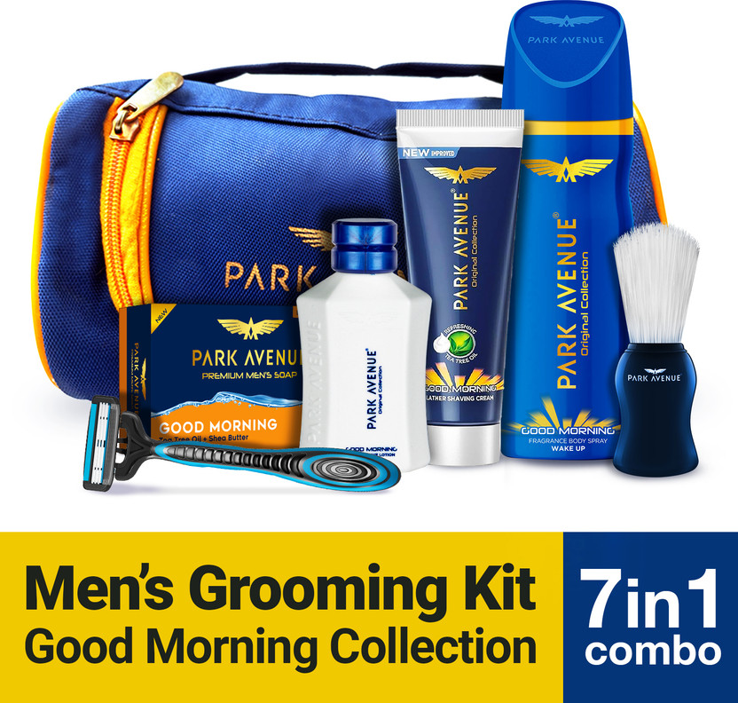 PARK AVENUE Good Morning | Grooming Kit for Men|(7 Items in the set)