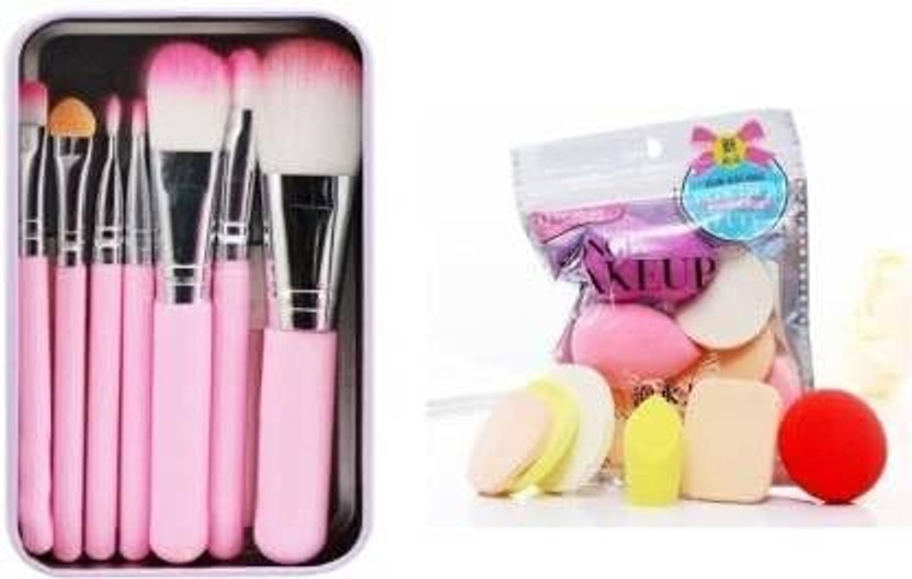 glamblush BRUSH SET COMBO PUFF PACKET(Pack of 6)