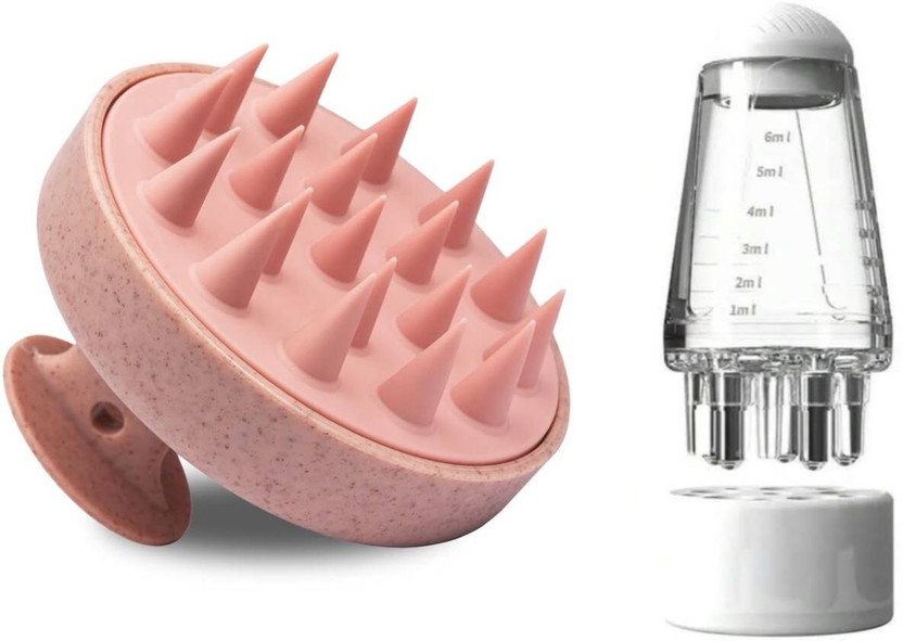 DZOGAX DZOGAX Scalp Massager Brush with Hair Oil Liquid Applicator Bottle (Set of 2)(2 Items in the set) - Flipkart Deal