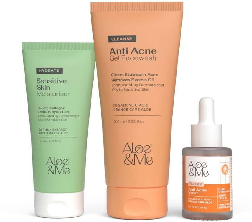 aloe&me 3-step Anti Acne Kit(3 Items in the set)