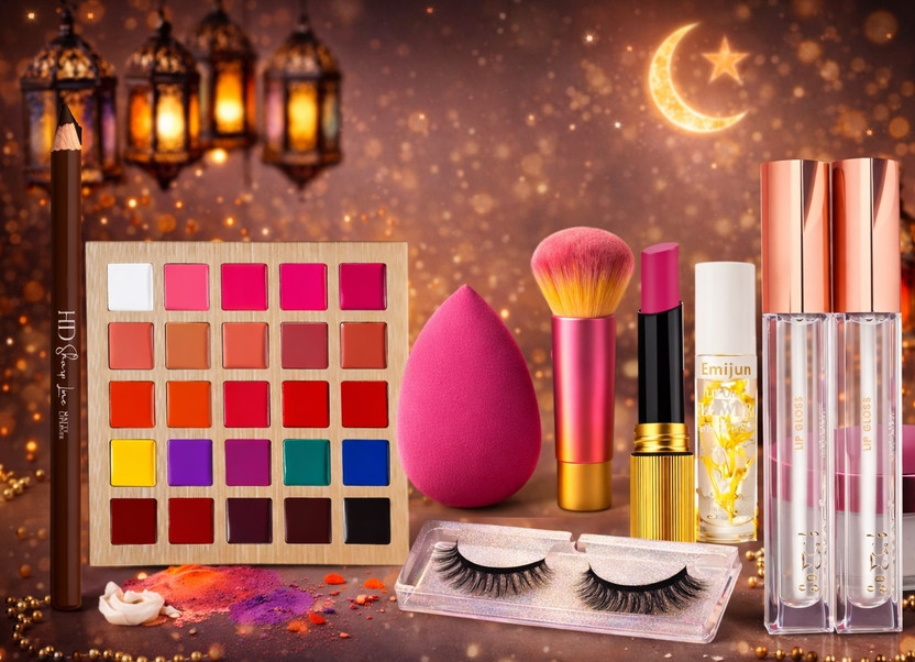 Emijun Night Sparkle Premium Full Face Makeup Kit(8 Items in the set)