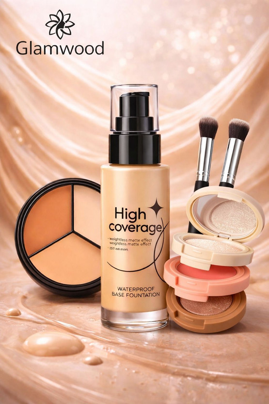 glamwood Professional Care Complete Face Makeup Kit.(5 Items in the set)