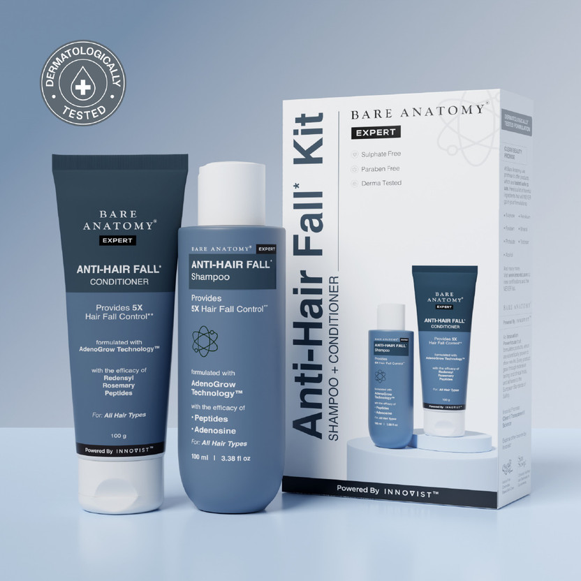 BARE ANATOMY Anti-Hair Fall Shampoo & Conditioner Combo Kit(2 Items in the set)