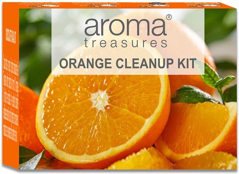 AROMA TREASURES Orange Cleanup Kit for All Skin Types with Natural Enzymes for Glow & Smooth Skin(1 Items in the set)