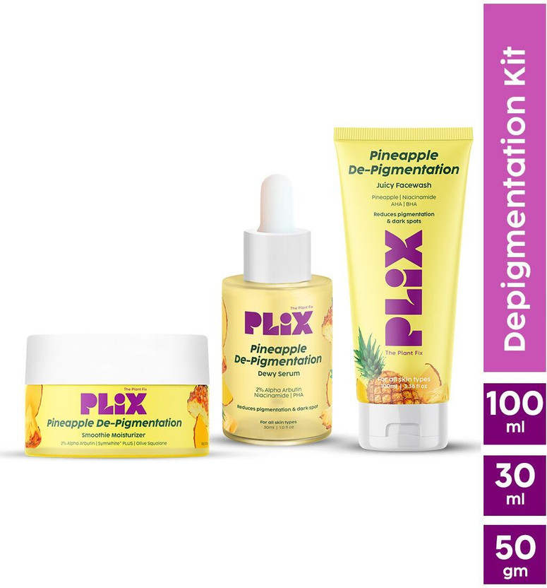 The Plant Fix Plix Pineapple Pigmentation Skincare Kit For Dark Spot Removal(3 Items in the set)