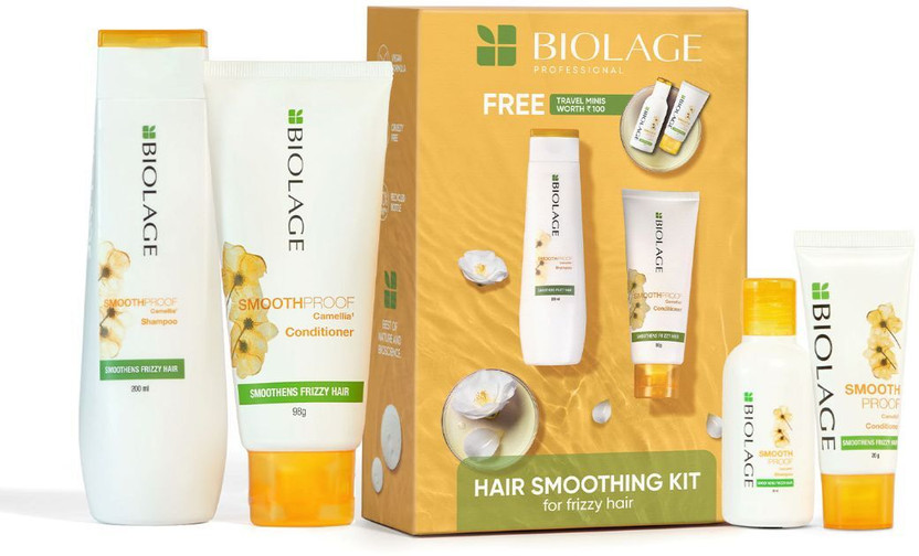 BIOLAGE Smoothproof Shampoo + Conditioner + Mini Shampoo + Mini Conditioner Set(3 Items in the set)
