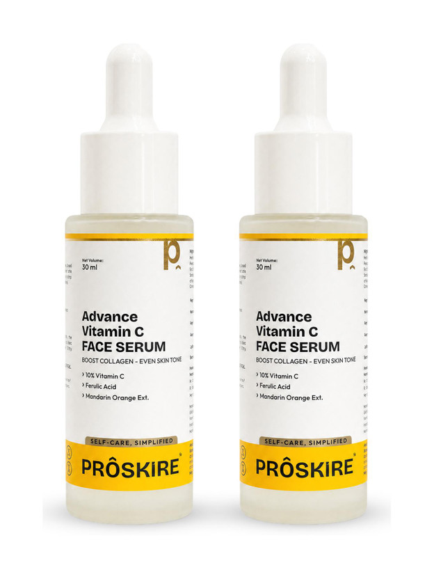 Proskire Advance Vitamin C Face Serum for Dark Spots, Pigmentation, Glow & Clear Skin(2 Items in the set)
