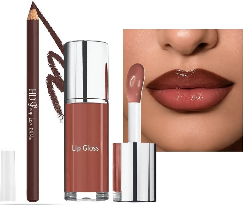 Arcanuy Arcanuy Korean hydrating lip gloss with brown lip liner(-1 Items in the set) - Flipkart Deal