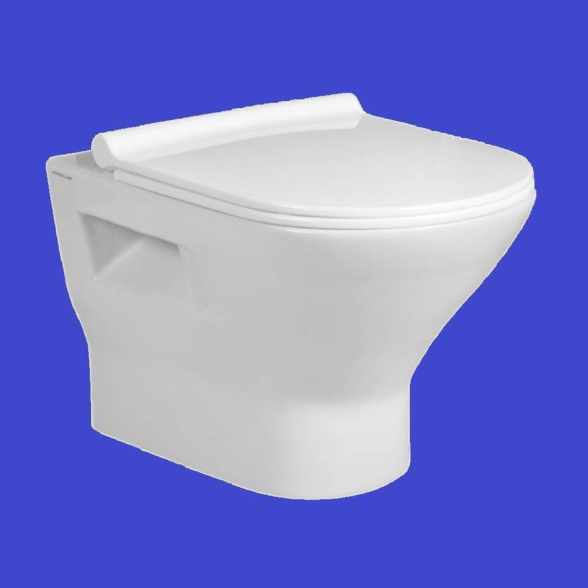 Vardhman Ceramics Wall Mounted Rimless Wall Hung EWC Western Commode