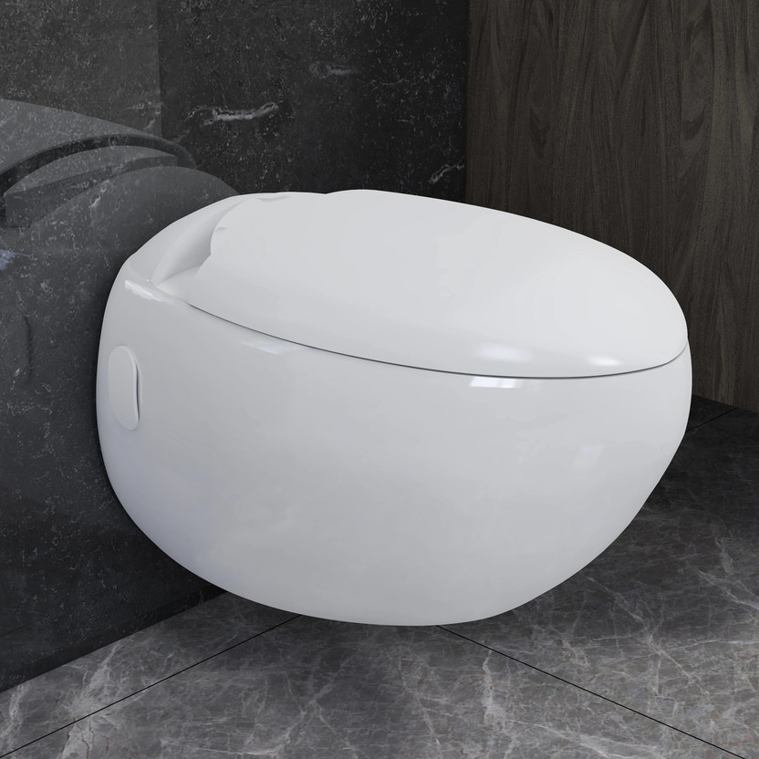 Plantex Ceramic Commode for Toilet/Western Commode/Western Toilet with Soft Closing Seat (APS-773) Western Commode(White)