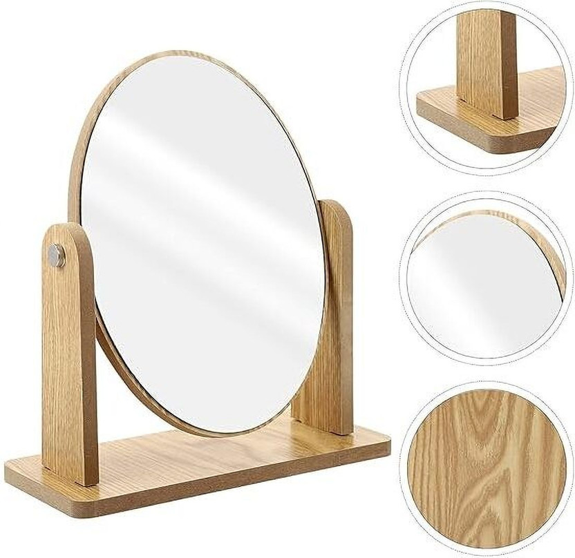 ZencraftWorks ROUND WOODEN MIRROR