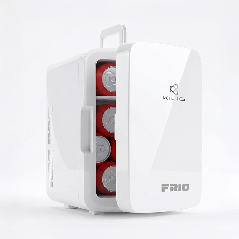 KILIG FRIO Mini fridge 10 L Compact Refrigerator(White)