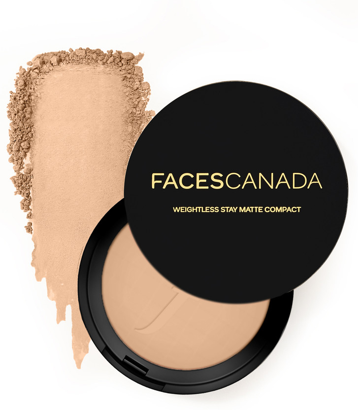 FACES CANADA Weightless Stay Matte Powder | Oil Control Compact(Beige, 9 g)