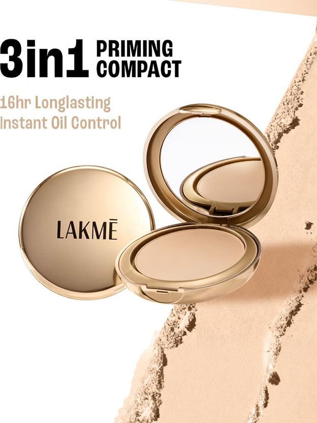 Lakmé 9 to 5 Matte Powder Foundation Compact(Natural Light, 9 g)