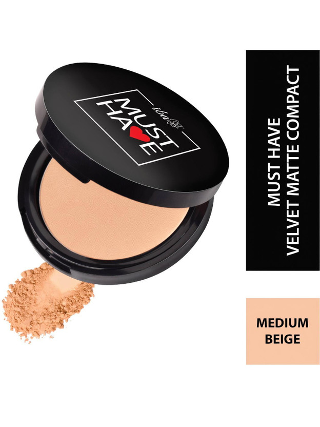 Iba Must Have Velvet Matte Pressed Compact Powder - Compact(Medium Beige, 9 g)