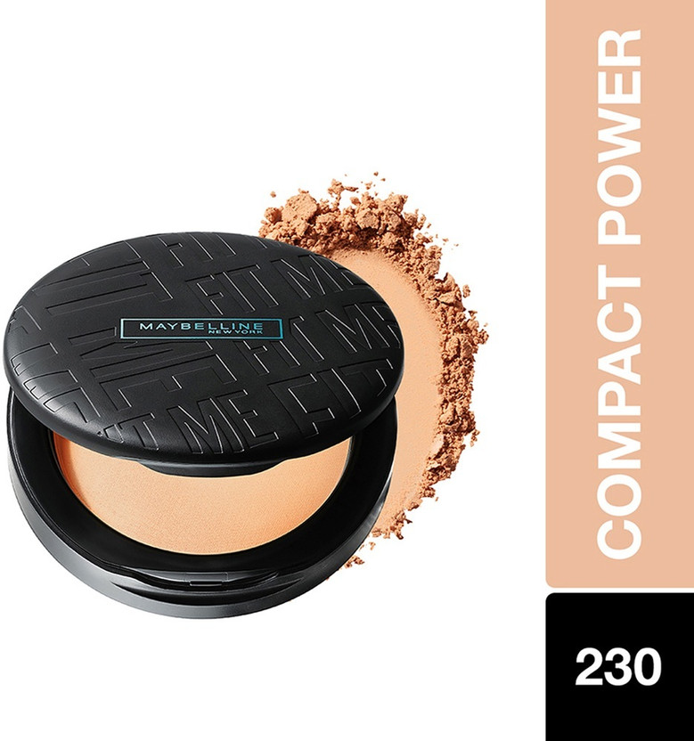 MAYBELLINE NEW YORK Fit Me Matte + Poreless Powder|16H Oil Control with SPF 32 +++ Compact(230, Natural buff, 6 g)