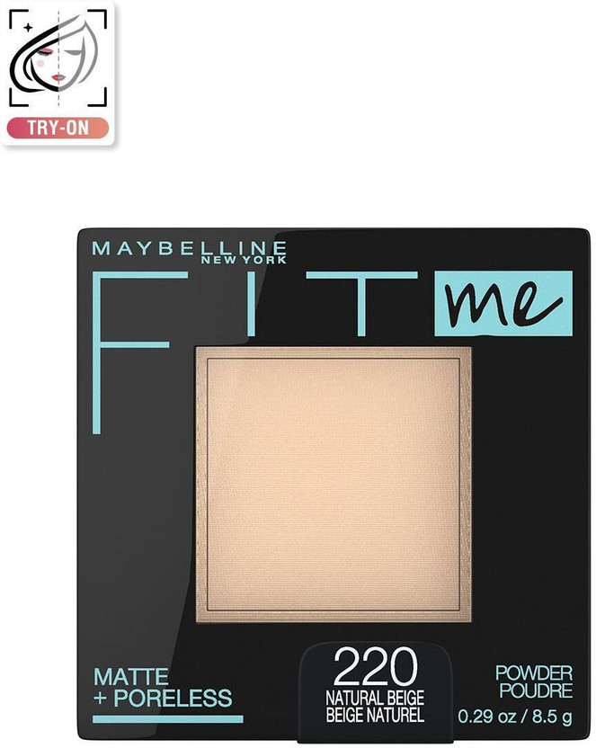 MAYBELLINE NEW YORK Matte Poreless Powder Compact(Natural Beige, 8.5 g)
