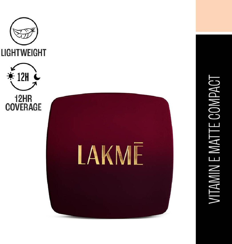 Lakmé Forever Matte  Compact(Coral, 9 g)