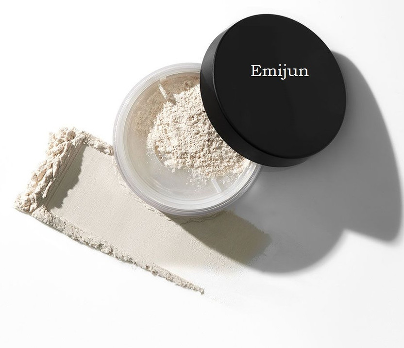 Emijun Translucent Loose Setting Powder Mini Compact(off white, 15 g)