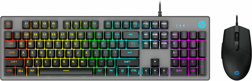 HP KM300F Gaming Keyboard and Mouse Combo Combo Set Designed for Gaming(Black)