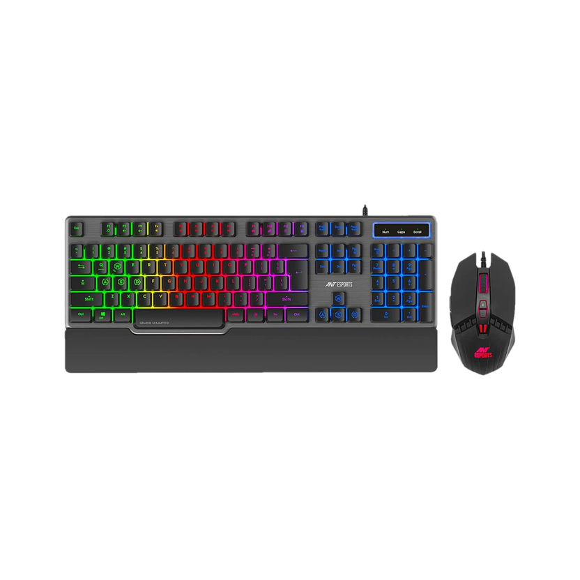 Ant Esports KM500 Pro Backlit Gaming Keyboard & Mouse Combo Set Designed for Gaming(Gray)
