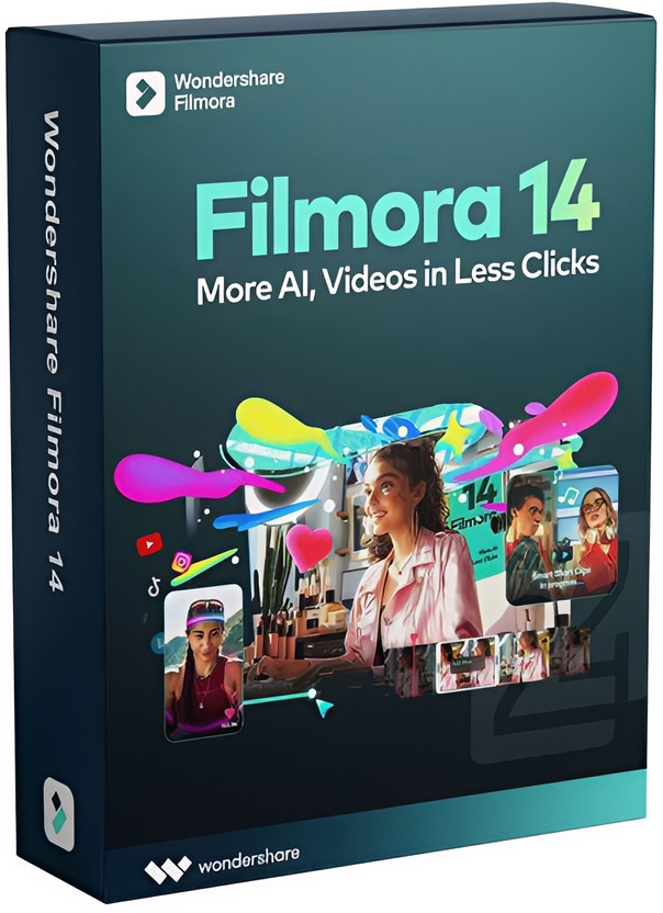 Wondershare Filmora 14 Video Editor|6 Month|All Device|Activation Details Only| Combo Set Designed for Gaming(All)