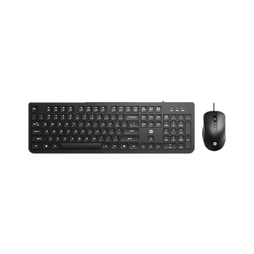 HP KM190 Wired Mouse and Keyboard Combo Combo Set(Black)
