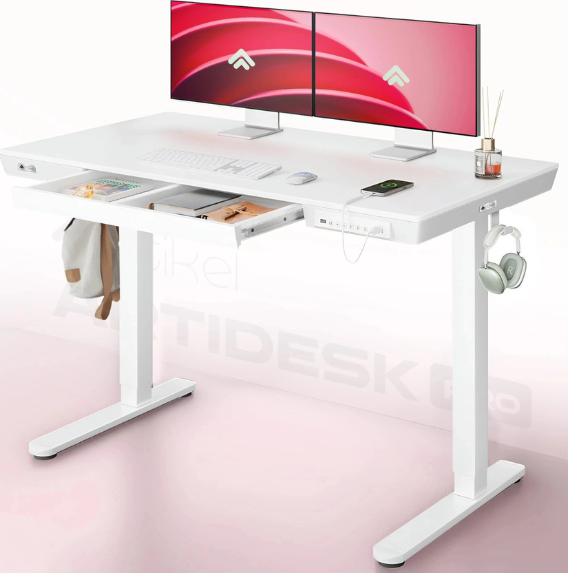 Artikel Artikel Smart electric Height Adjustable Table Home & Office Sit Stand Desk Engineered Wood Multipurpose Table(Free Standing, Finish Color - White, DIY(Do-It-Yourself)) - Flipkart Deal