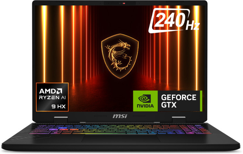 MSI Crosshair A16 HX AMD Ryzen 9 16 Core 8940 - (16 GB/1 TB SSD/Windows 11 Home/8 GB Graphics/NVIDIA GeForce RTX 5070/240 Hz) Crosshair A16 HX D8WGKG-046IN Gaming Laptop(16 Inch, Cosmos Gray, 2.5 Kg, With MS Office)