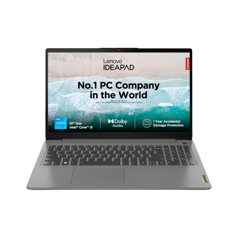 Lenovo IdeaPad Slim 3 Intel Core i3 12th Gen 1215U - (8 GB/512 GB SSD/Windows 11 Home) 15IAU7 Thin and Light Laptop(15.6 Inch, Arctic Grey, 1.63 kg, With MS Office)